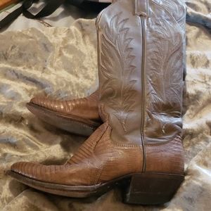 Justin snakeskin boots